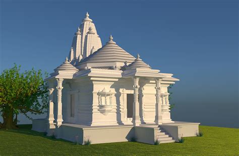 temple design 3d model